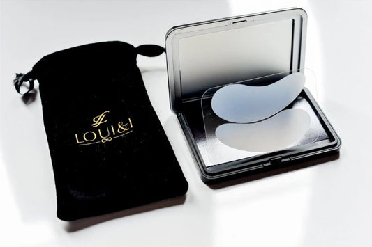 Loui&I Reusable Under-Eye Patches Set With Luxury Mirror Box & Velvet Pouch